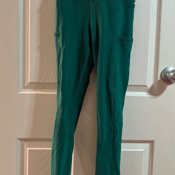 Silvers Icing Altitude Fleece Lined Leggings in clover green - Picture 3 of 5